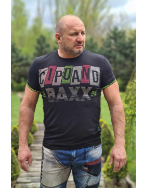 Czarny t-shirt męski nadruk kamienie cipo baxx ct636