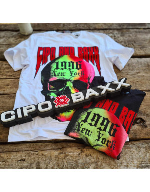 BIAŁY T-SHIRT MĘSKI NADRUK CZACHA DŻETY SPEDBOY CL406