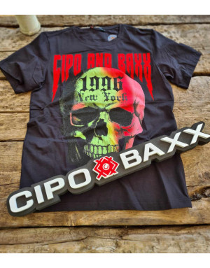 BIAŁY T-SHIRT MĘSKI NADRUK CZACHA DŻETY SPEDBOY CL406