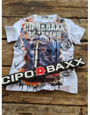 ŻÓŁTY T-SHIRT MĘSKI BAWEŁNA NADRUK RYCERZ DŻETY SPEDBOY CL452