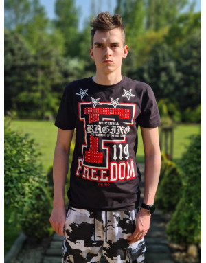 CZARNY T-SHIRT MĘSKI DŻETY SPEDBOY 5095