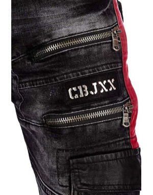 CZARNE SPODNIE MĘSKIE JEANS SPEDBOY CD561