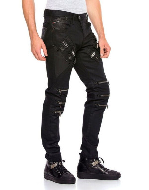 BIAŁE SPODNIE MĘSKIE JEANS SPEDBOY CD215