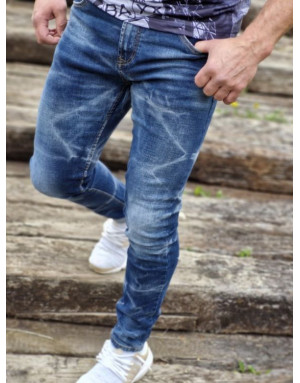 GRANATOWE SPODNIE MĘSKIE JEANS SPEDBOY 2288