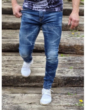 GRANATOWE SPODNIE MĘSKIE JEANS SPEDBOY 2288