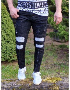 CZARNE SPODNIE MĘSKIE JEANS SPEDBOY 8239