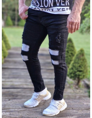 CZARNE SPODNIE MĘSKIE JEANS SPEDBOY 8239