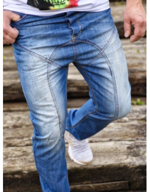 NIEBIESKIE SPODNIE MĘSKIE JEANS SPEDBOY K27