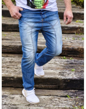 NIEBIESKIE SPODNIE MĘSKIE JEANS SPEDBOY K27