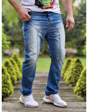 NIEBIESKIE SPODNIE MĘSKIE JEANS SPEDBOY K27