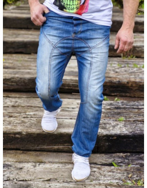 NIEBIESKIE SPODNIE MĘSKIE JEANS SPEDBOY K27