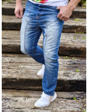 NIEBIESKIE SPODNIE MĘSKIE JEANS SPEDBOY K27