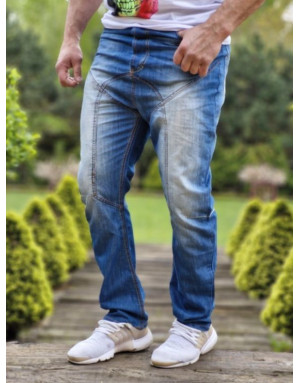 NIEBIESKIE SPODNIE MĘSKIE JEANS SPEDBOY K27