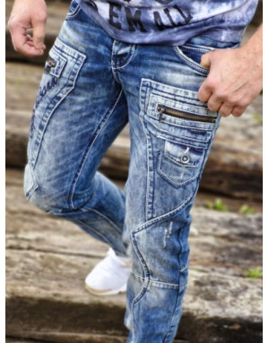 NIEBIESKIE SPODNIE MŁODZIEŻOWE JEANS SPEDBOY CD178