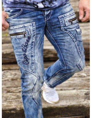 NIEBIESKIE SPODNIE MŁODZIEŻOWE JEANS SPEDBOY CD178