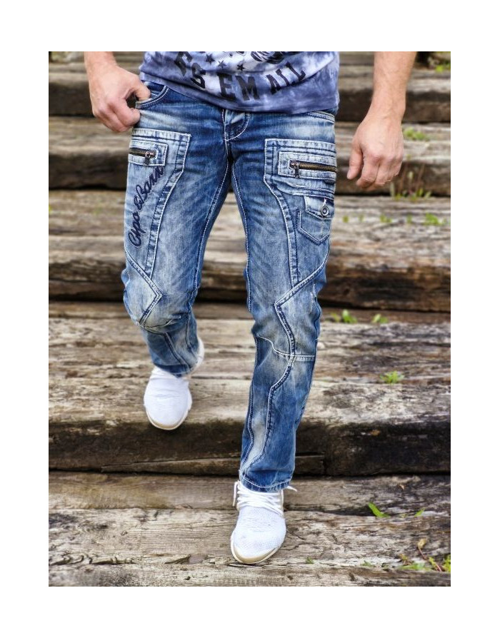 NIEBIESKIE SPODNIE MŁODZIEŻOWE JEANS SPEDBOY CD178