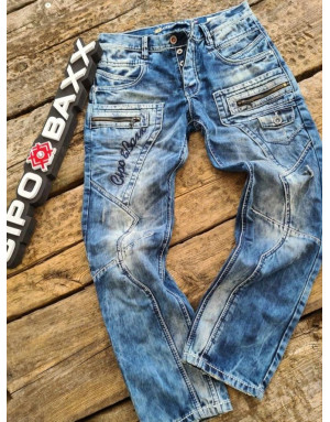 NIEBIESKIE SPODNIE MŁODZIEŻOWE JEANS SPEDBOY CD178