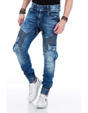 SPODNIE MĘSKIE JEANS JOGGERY SPEDBOY CD446