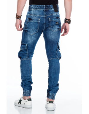 SPODNIE MĘSKIE JEANS JOGGERY SPEDBOY CD446