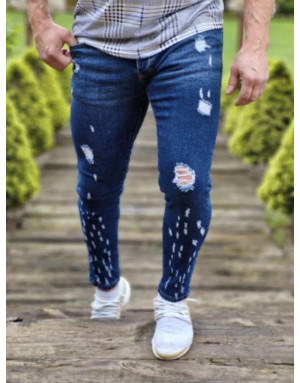 Granatowe spodnie męskie jeans Spedboy 004 sklep online