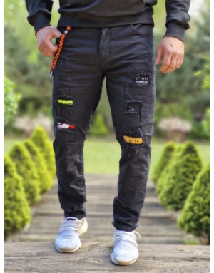 Czarne spodnie męskie jeans ritter 61080 sklep online spedboy