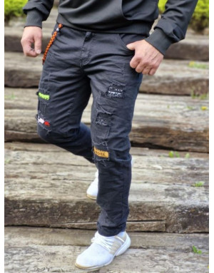 Czarne spodnie męskie jeans ritter 61080 sklep online spedboy