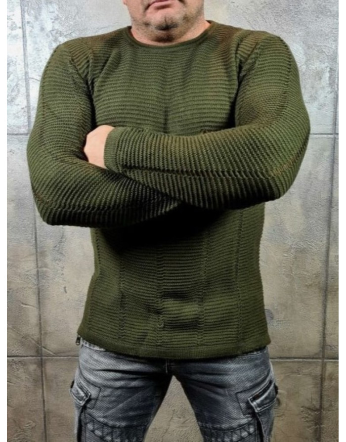 MĘSKI SWETER KHAKI SPEDBOY GM560